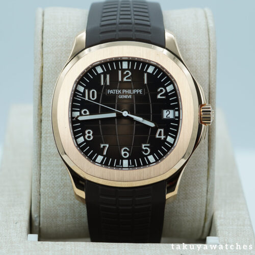 Patek PHILIPPE 5167R AQUANAUT ROSE GOLD BROWN DIAL NEW MOVEMENT 2023 FULL SET