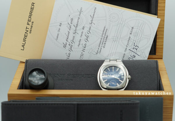 BRAND NEW Laurent Ferrier SPORT AUTO TITANIUM BLUE DIAL 2025 WARRANTY FULL SET - Image 2