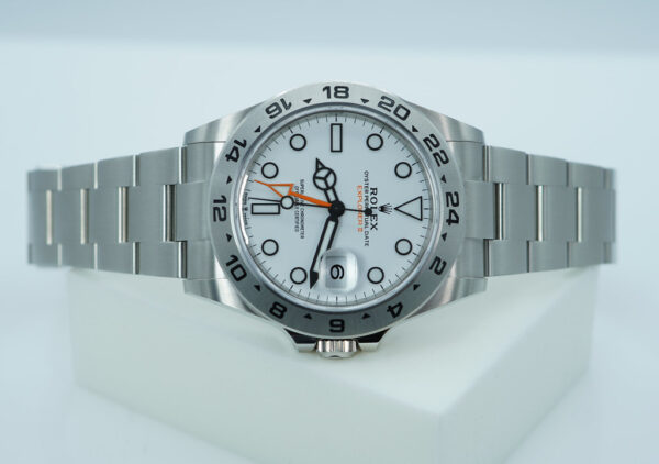 Rolex 226570 EXPLORER 2 POLAR WHITE DIAL NEW MODEL 2024 WARRANTY FULL SET - Image 9
