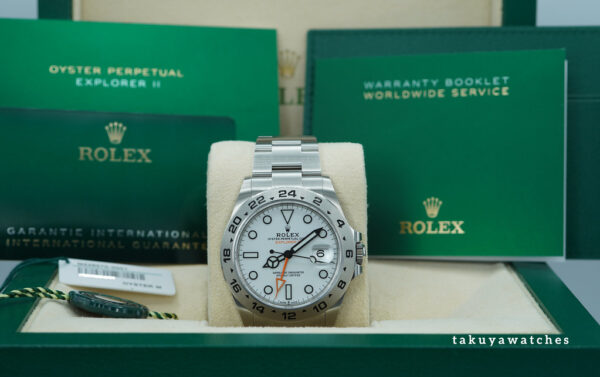 Rolex 226570 EXPLORER 2 POLAR WHITE DIAL NEW MODEL 2024 WARRANTY FULL SET - Image 2