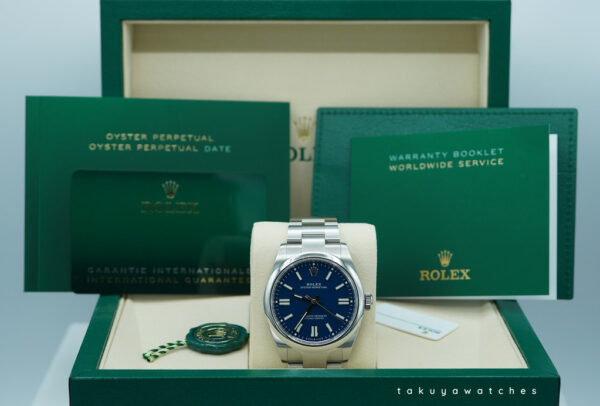 BRAND NEW Rolex 134300 OYSTER PERPETUAL 41 MED BLUE DIAL NEW 2025 MODEL FULL SET - Image 2