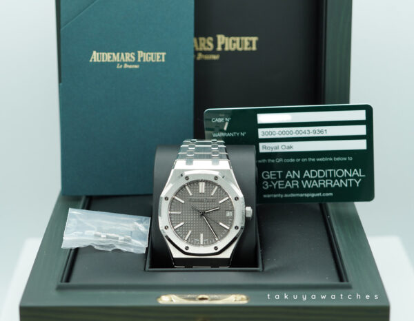 Audemars PIGUET ROYAL OAK 15510ST STAINLESS STEEL GREY DIAL 2024 WARRANTY FULL SET - Image 2