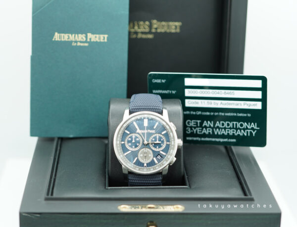 Audemars PIGUET CODE 11.59 CHRONOGRAPH STEEL BLUE DIAL 2024 WARRANTY FULL SET - Image 2