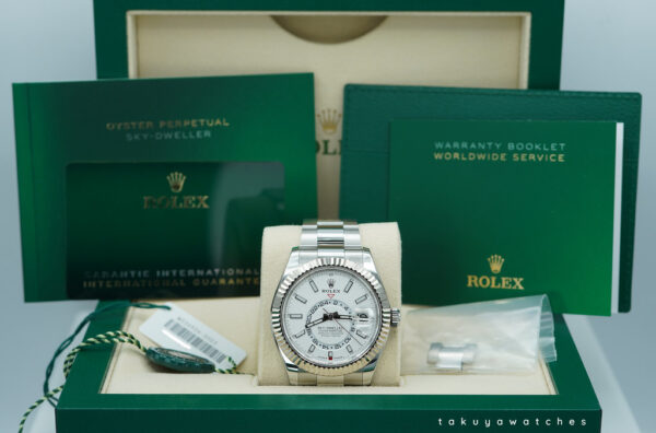 Rolex 336934 SKY-DWELLER WHITE DIAL OYSTER BAND NEW MODEL 2024 FULL SET - Image 2