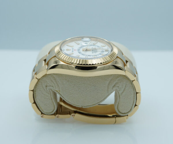 Rolex 336938 SKY-DWELLER YELLOW GOLD WHITE STICK DIAL 2023 WARRANTY FULL SET - Image 3