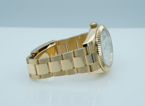 Rolex 336938 SKY-DWELLER YELLOW GOLD WHITE STICK DIAL 2023 WARRANTY FULL SET - Image 5