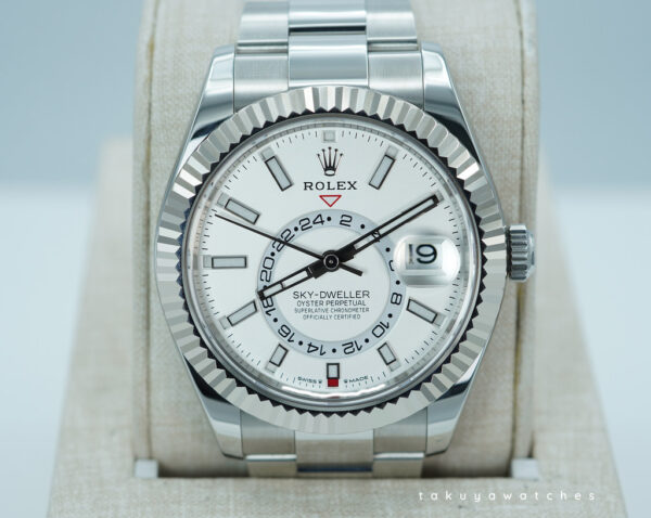 Rolex 336934 SKY-DWELLER WHITE DIAL OYSTER BAND NEW MODEL 2024 FULL SET