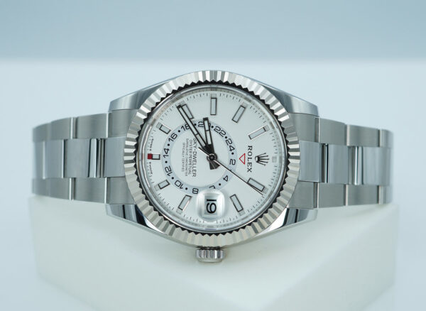 Rolex 336934 SKY-DWELLER WHITE DIAL OYSTER BAND NEW MODEL 2024 FULL SET - Image 9