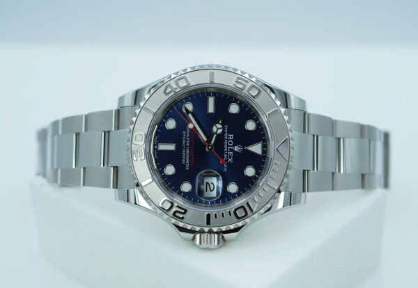Rolex 126622 YACHTMASTER PLATINUM BEZEL BLUE DIAL 2025 WARRANTY FULL SET - Image 9