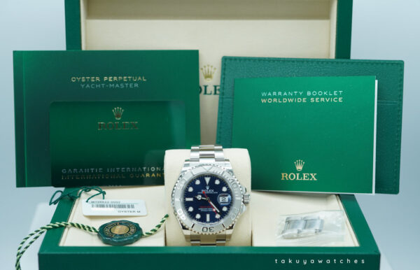 Rolex 126622 YACHTMASTER PLATINUM BEZEL BLUE DIAL 2025 WARRANTY FULL SET - Image 2