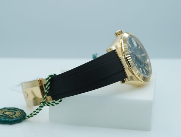 BRAND NEW Rolex 336238 SKY-DWELLER YELLOW GOLD GREEN DIAL OYSTERFLEX NEW MODEL 2025 - Image 6