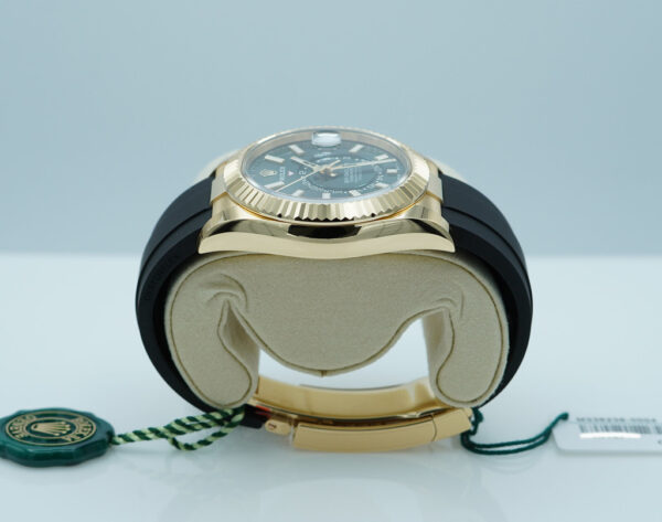 BRAND NEW Rolex 336238 SKY-DWELLER YELLOW GOLD GREEN DIAL OYSTERFLEX NEW MODEL 2025 - Image 3
