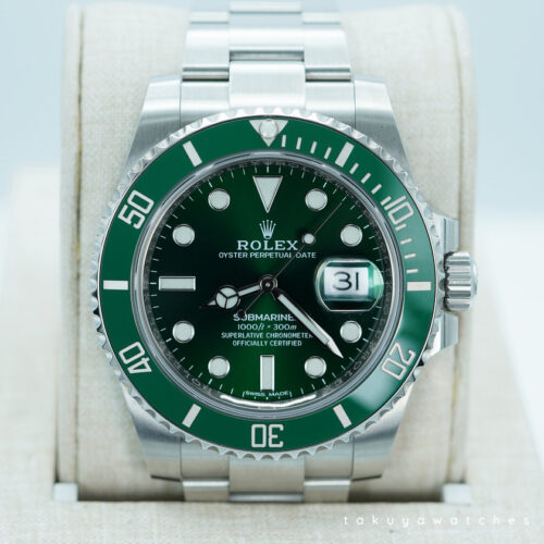Rolex 116610LV SUBMARINER HULK GREEN DIAL GREEN BEZEL 2018 FULL SET