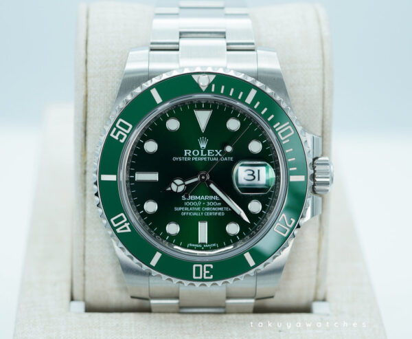 Rolex 116610LV SUBMARINER HULK GREEN DIAL GREEN BEZEL 2018 FULL SET