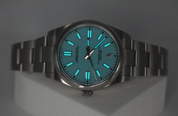 Rolex 124300 OYSTER PERPETUAL 41 TURQUOISE BLUE DIAL 2020 FULL SET - Image 11