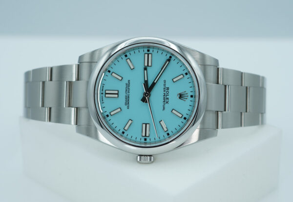 Rolex 124300 OYSTER PERPETUAL 41 TURQUOISE BLUE DIAL 2020 FULL SET - Image 9