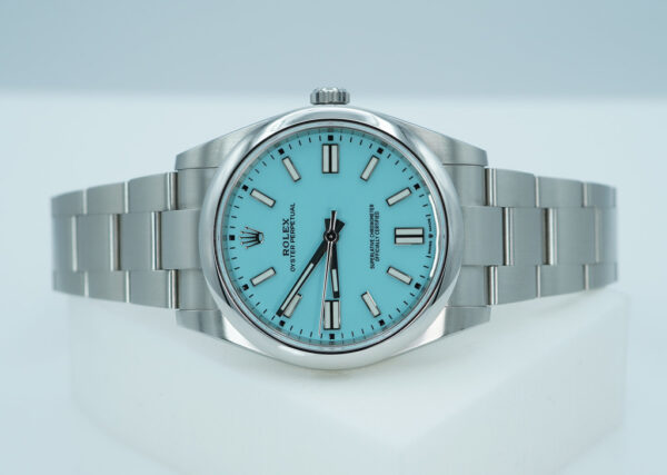 Rolex 124300 OYSTER PERPETUAL 41 TURQUOISE BLUE DIAL 2020 FULL SET - Image 10