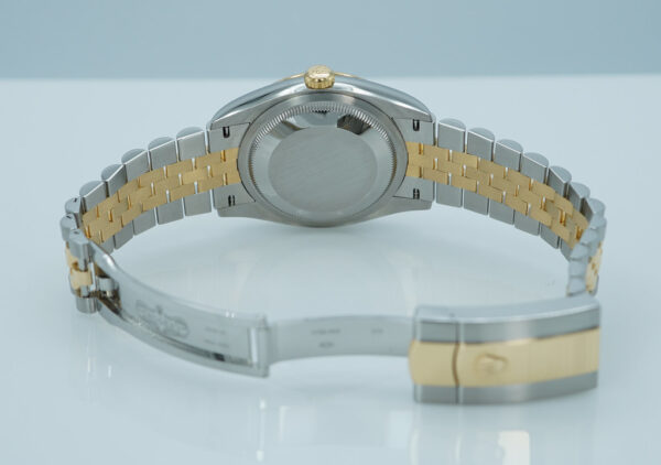 Rolex 126233 DATEJUST 36 18K GOLD STEEL GOLDEN MOTIF DIAL JUBILEE 2023 FULL SET - Image 8