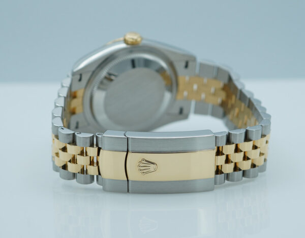 Rolex 126233 DATEJUST 36 18K GOLD STEEL GOLDEN MOTIF DIAL JUBILEE 2023 FULL SET - Image 7