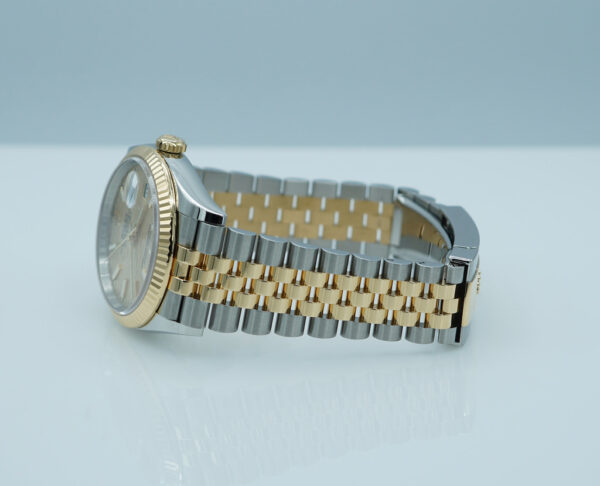 Rolex 126233 DATEJUST 36 18K GOLD STEEL GOLDEN MOTIF DIAL JUBILEE 2023 FULL SET - Image 6