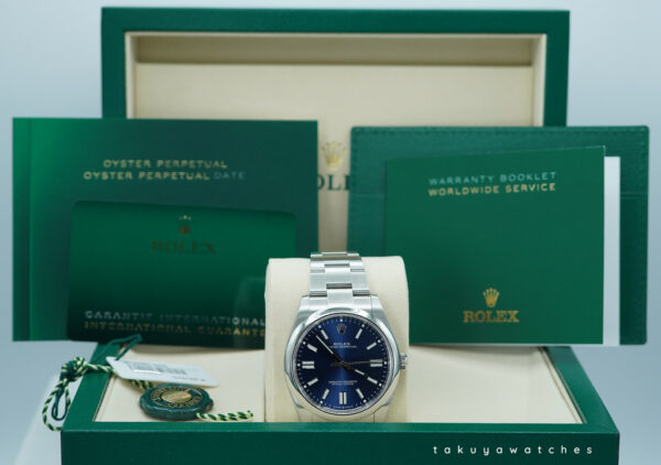 BRAND NEW Rolex 124300 OYSTER PERPETUAL 41 BLUE DIAL 2025 WARRANTY FULL SET - Image 2