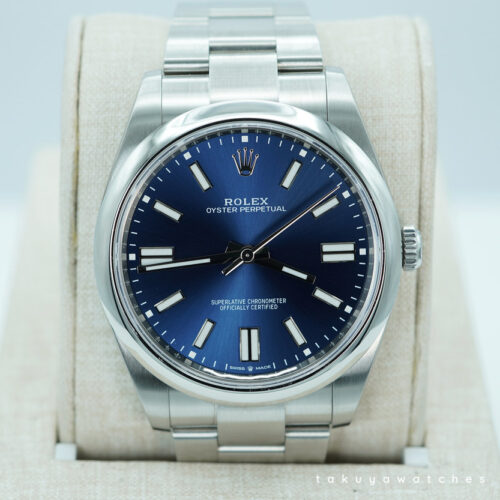 BRAND NEW Rolex 124300 OYSTER PERPETUAL 41 BLUE DIAL 2025 WARRANTY FULL SET