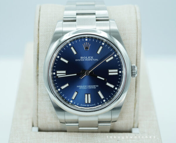 BRAND NEW Rolex 124300 OYSTER PERPETUAL 41 BLUE DIAL 2025 WARRANTY FULL SET