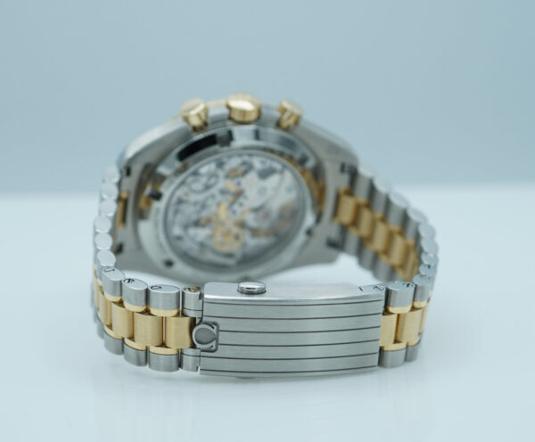 Omega SPEEDMASTER MOONWATCH TWO TONE MOONSHINE GOLD 2024 WARRANTY FULL SET - Image 7