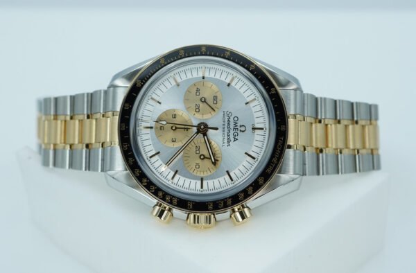 Omega SPEEDMASTER MOONWATCH TWO TONE MOONSHINE GOLD 2024 WARRANTY FULL SET - Image 9