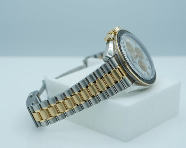 Omega SPEEDMASTER MOONWATCH TWO TONE MOONSHINE GOLD 2024 WARRANTY FULL SET - Image 6