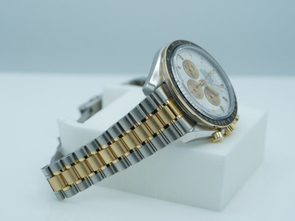 Omega SPEEDMASTER MOONWATCH TWO TONE MOONSHINE GOLD 2024 WARRANTY FULL SET - Image 5