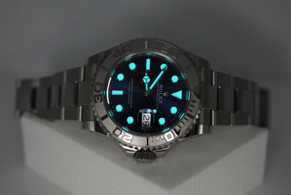 Rolex 126622 YACHTMASTER PLATINUM BEZEL BLUE DIAL 2021 WARRANTY FULL SET - Image 11