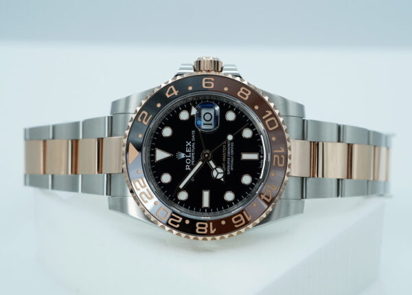Rolex 126711CHNR GMT MASTER II ROOTBEER ROSE GOLD STEEL 2024 WARRANTY FULL SET - Image 10