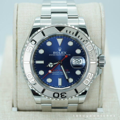 Rolex 126622 YACHTMASTER PLATINUM BEZEL BLUE DIAL 2021 WARRANTY FULL SET