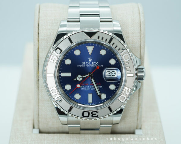 Rolex 126622 YACHTMASTER PLATINUM BEZEL BLUE DIAL 2021 WARRANTY FULL SET
