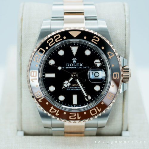 Rolex 126711CHNR GMT MASTER II ROOTBEER ROSE GOLD STEEL 2024 WARRANTY FULL SET