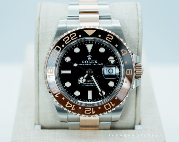 Rolex 126711CHNR GMT MASTER II ROOTBEER ROSE GOLD STEEL 2024 WARRANTY FULL SET