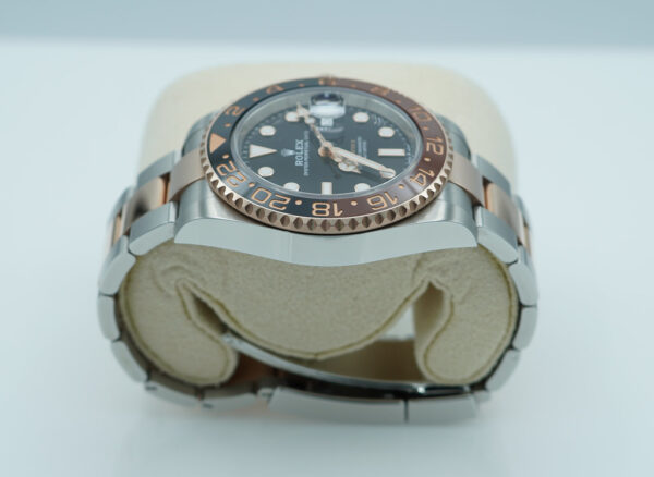 Rolex 126711CHNR GMT MASTER II ROOTBEER ROSE GOLD STEEL 2024 WARRANTY FULL SET - Image 3
