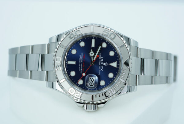 Rolex 126622 YACHTMASTER PLATINUM BEZEL BLUE DIAL 2021 WARRANTY FULL SET - Image 9