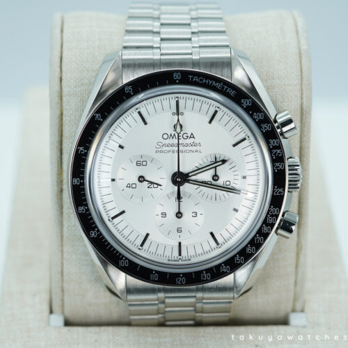 Omega SPEEDMASTER MOONWATCH 18K CANOPUS GOLD SILVER DIAL BRACELET 2023 FULL SET