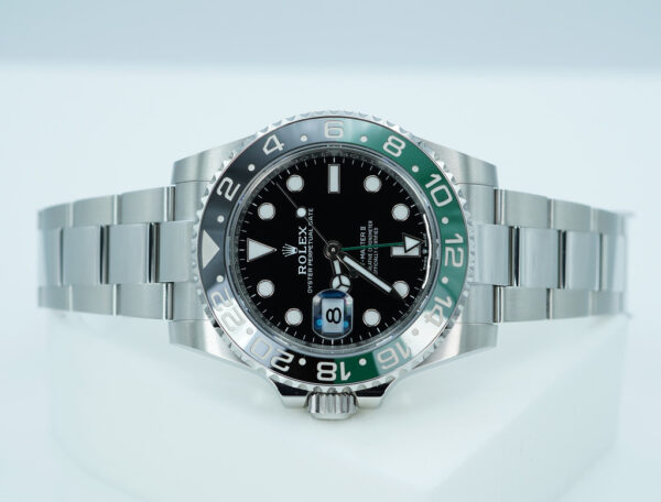 Rolex 126720VTNR GMT MASTER 2 LEFTY SPRITE GREEN BLACK BEZEL OYSTER 2023 FULL SET - Image 9