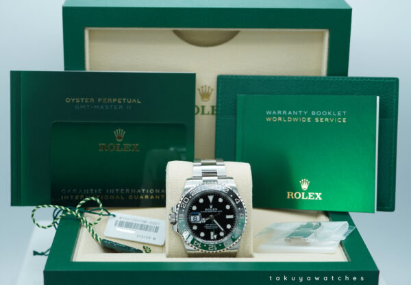 Rolex 126720VTNR GMT MASTER 2 LEFTY SPRITE GREEN BLACK BEZEL OYSTER 2023 FULL SET - Image 2