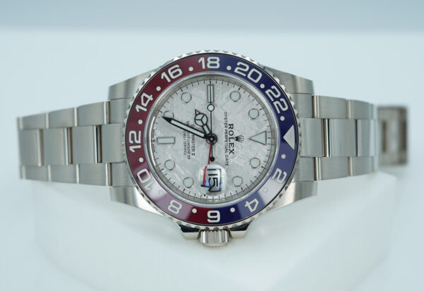 Rolex 126719BLRO GMT MASTER 2 WHITE GOLD PEPSI METEORITE DIAL 2021 WARRANTY FULL SET - Image 9