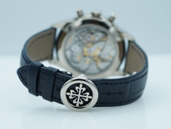 Patek PHILIPPE 5172G CHRONOGRAPH 18K WHITE GOLD BLUE DIAL FULL SET - Image 7