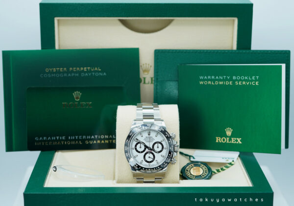 NEW Rolex 116500LN COSMOGRAPH DAYTONA STEEL WHITE PANDA DIAL 2023 FULL SET - Image 2