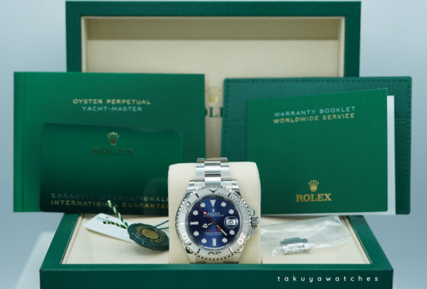 BRAND NEW Rolex 126622 YACHTMASTER PLATINUM BEZEL BLUE DIAL 2025 WARRANTY FULL SET - Image 2