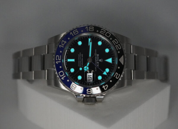 Rolex 126710BLNR GMT MASTER 2 BLACK BLUE BEZEL NEW MODEL 2021 WARRANTY FULL SET - Image 11