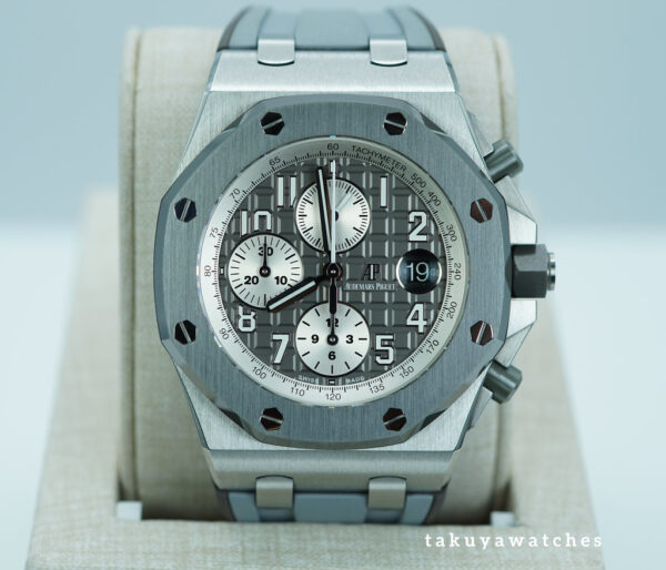 Audemars PIGUET ROYAL OAK OFFSHORE GHOST TITANIUM GREY CERAMIC 26470IO FULL SET