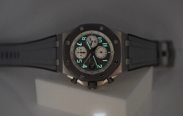 Audemars PIGUET ROYAL OAK OFFSHORE GHOST TITANIUM GREY CERAMIC 26470IO FULL SET - Image 11