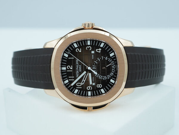 Patek PHILIPPE 5164R ROSE GOLD AQUANAUT TRAVEL TIME 2024 NEW MOVEMENT FULL SET - Image 10
